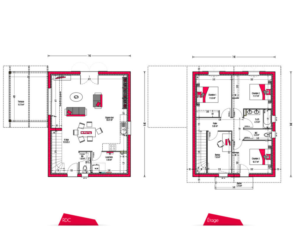 vente Maison - 4 pièce(s) - 110 m² Seignosse (40510)