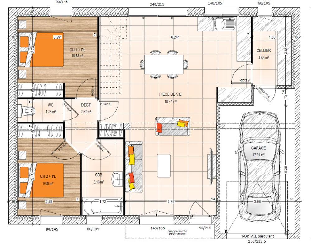 vente Maison - 4 pièce(s) - 99 m² Neuillé (49680)