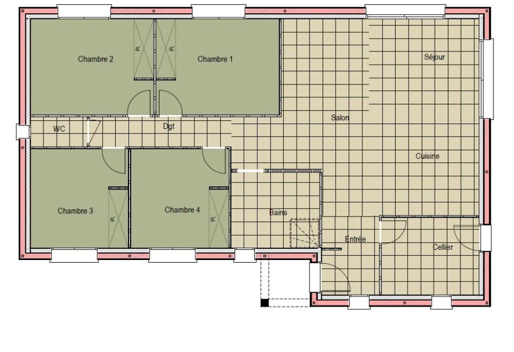 vente Maison - 5 pièce(s) - 99 m² Saint-Saturnin (72650)
