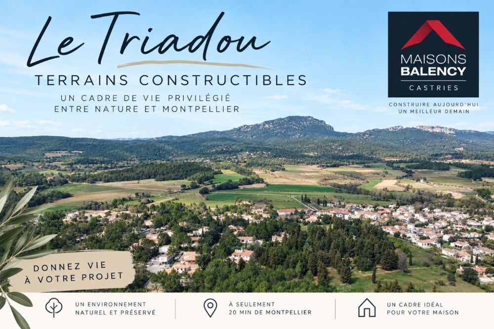 vente Terrain - 220 m² Le Triadou (34270)