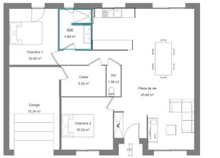  Maison 3 pi�ces 82 m� Commequiers