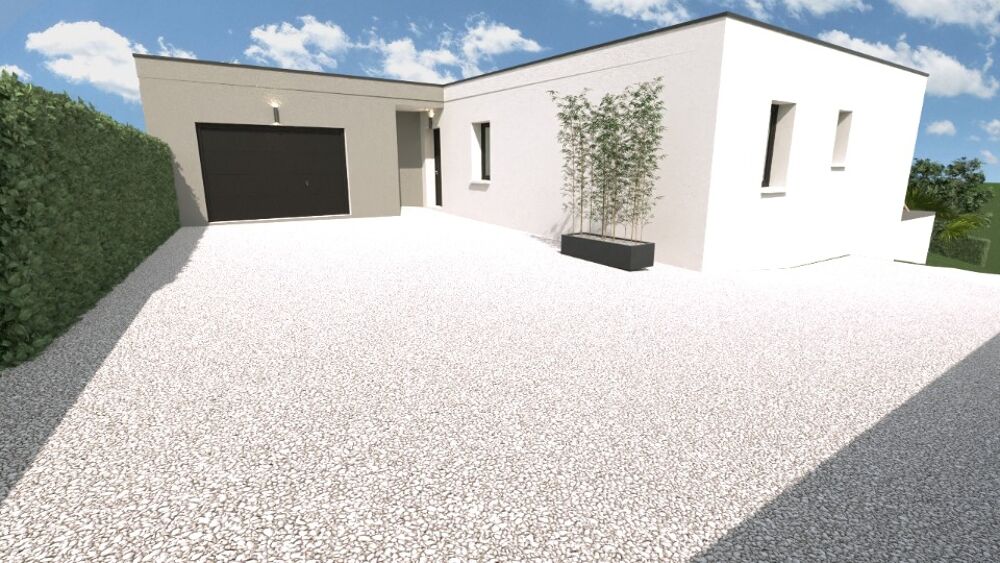Maison contemporaine de 130 m² à construire - 4 chambres....