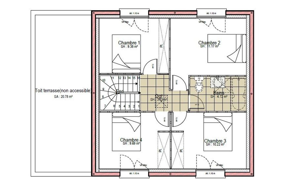 vente Maison - 5 pièce(s) - 105 m² Saint-Saturnin (72650)
