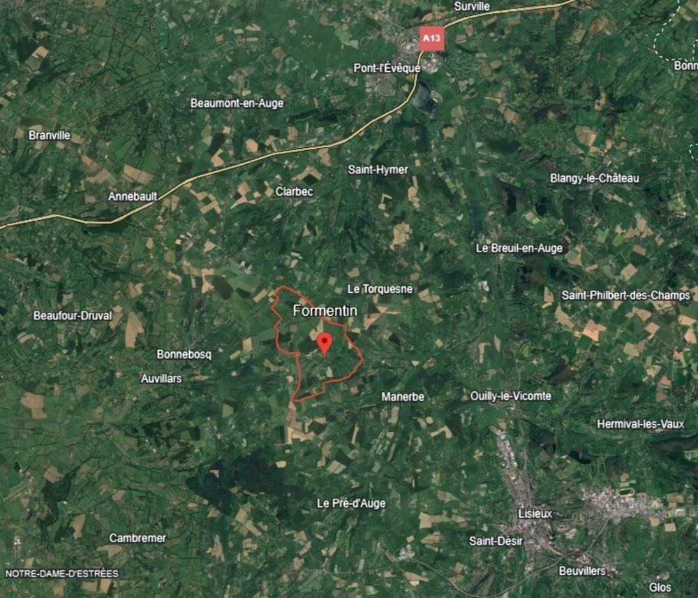 vente Terrain - 1450 m² Formentin (14340)