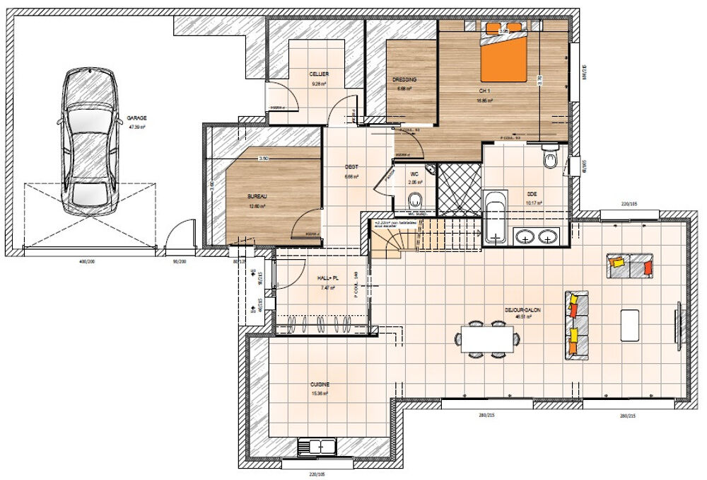 MAISON À CONSTRUIRE DE 195 M² IDÉALEMENT SITUÉE À SAINT-....