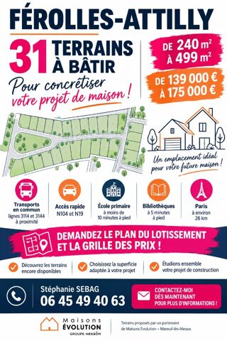 vente Maison - 6 pièce(s) - 89 m² Férolles-Attilly (77150)