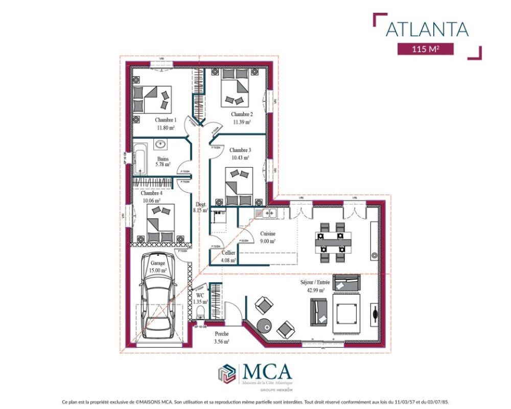 vente Maison - 6 pièce(s) - 100 m² Saujon (17600)