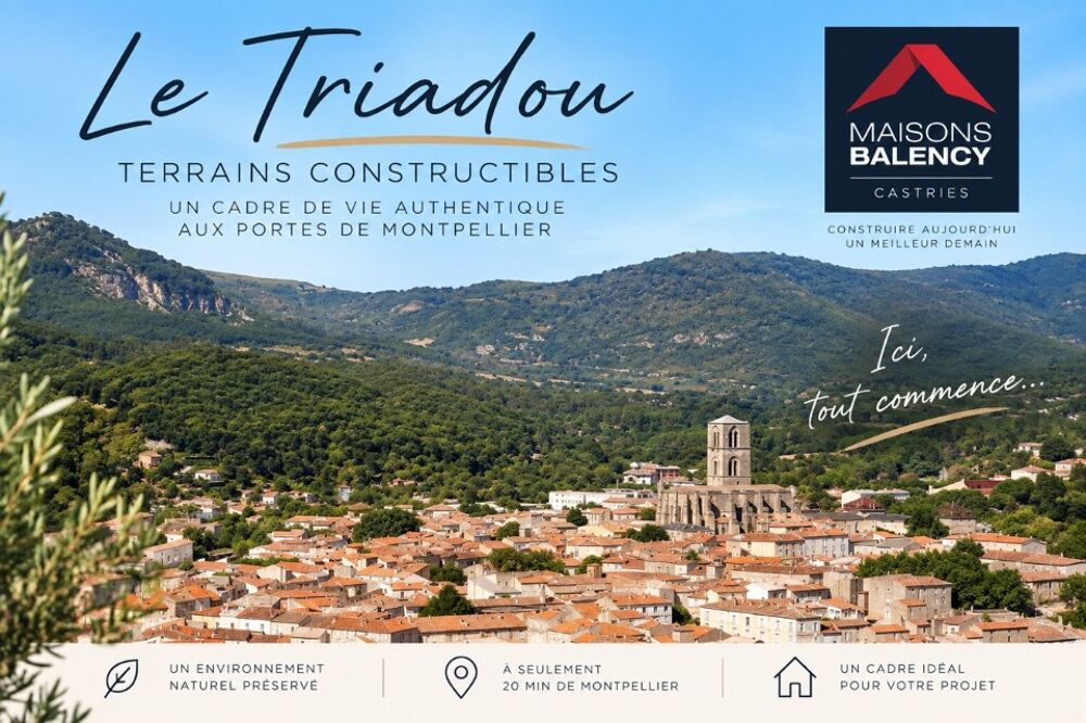 vente Terrain - 350 m² Le Triadou (34270)