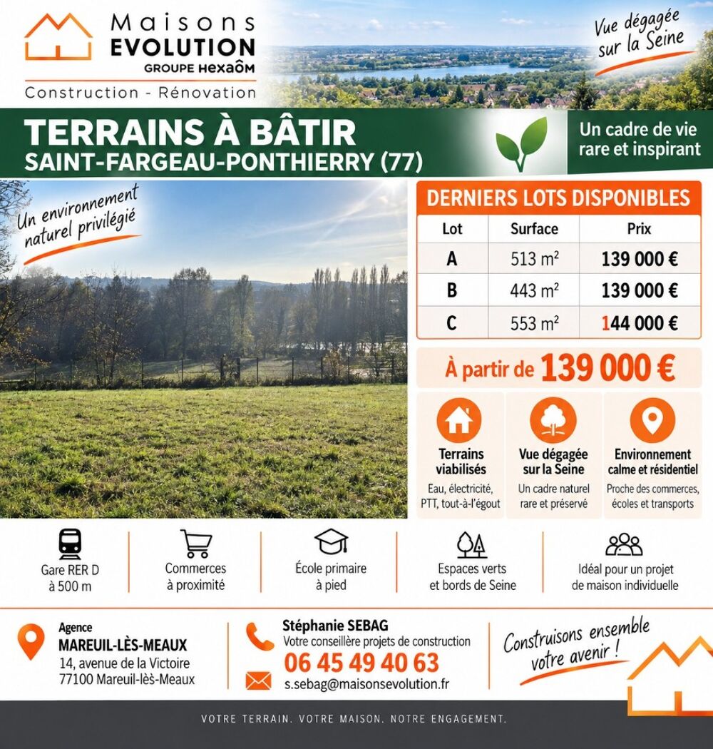 vente Maison - 6 pièce(s) - 120 m² Saint-Fargeau-Ponthierry (77310)