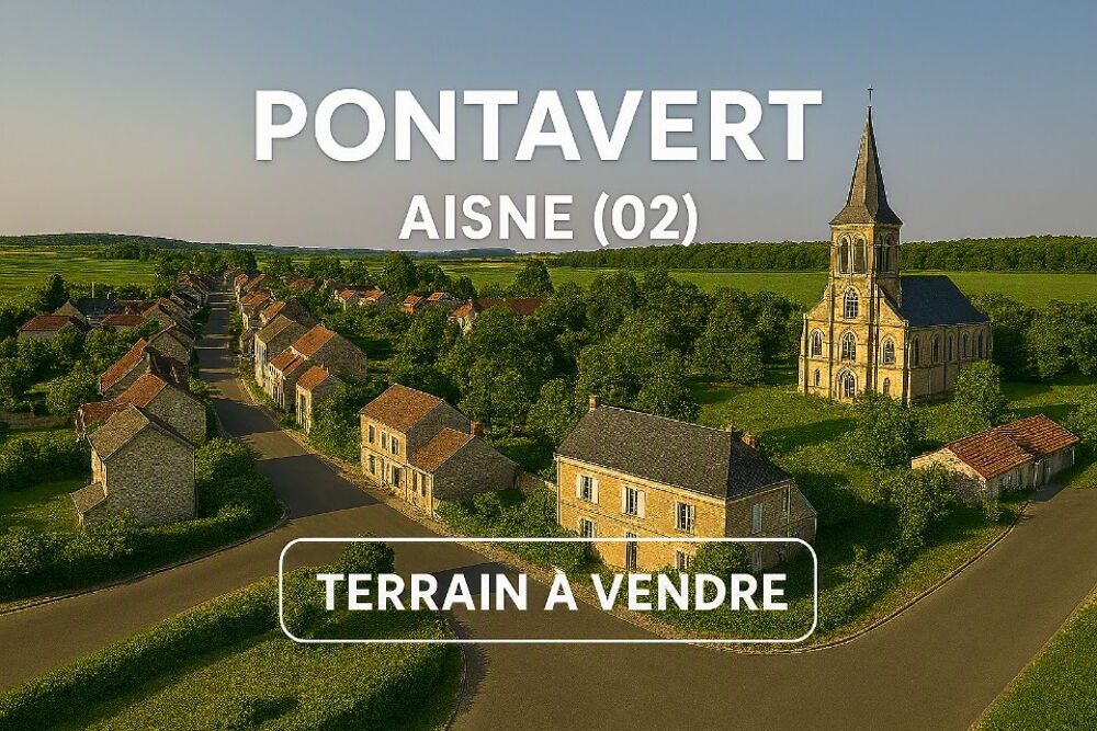 vente Terrain - 1000 m² Pontavert (02160)