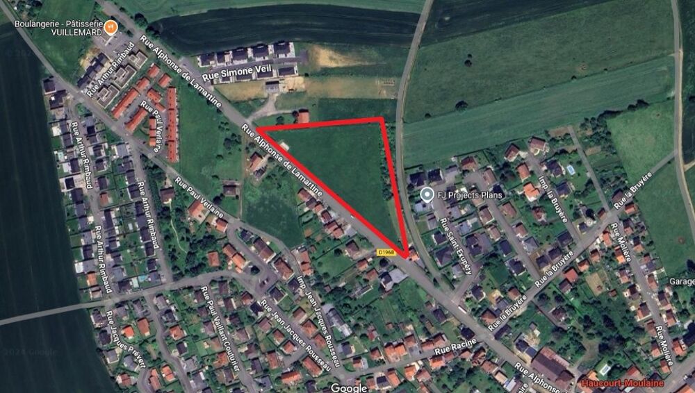 vente Terrain - 275 m² Haucourt-Moulaine (54860)