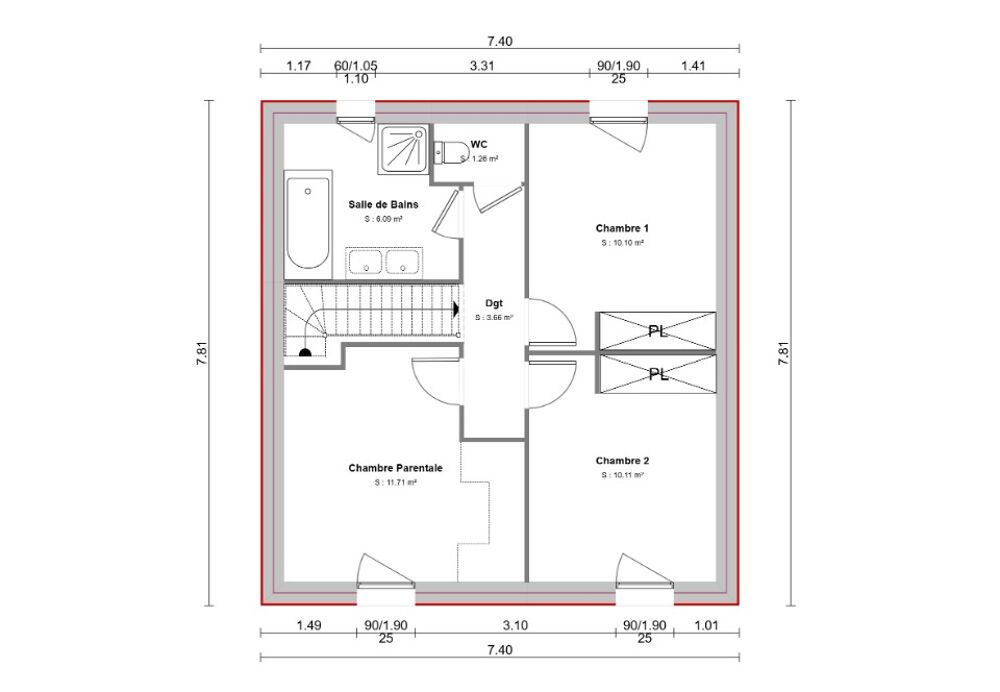 vente Maison - 4 pièce(s) - 80 m² Bruyères-le-Châtel (91680)