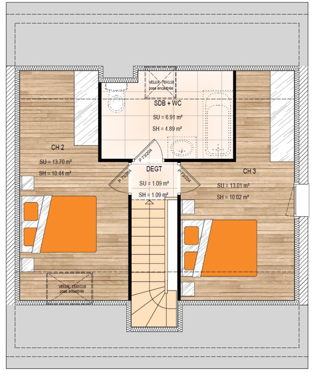vente Maison - 4 pièce(s) - 75 m² Briollay (49125)