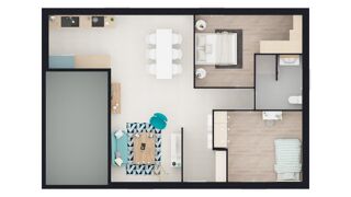  Maison � vendre 3 pi�ces 75 m�