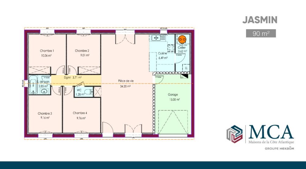 vente Maison - 5 pièce(s) - 90 m² Salles (33770)