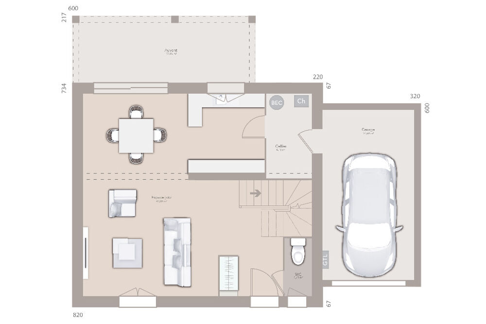 vente Maison - 4 pièce(s) - 90 m² Chazay-d'Azergues (69380)