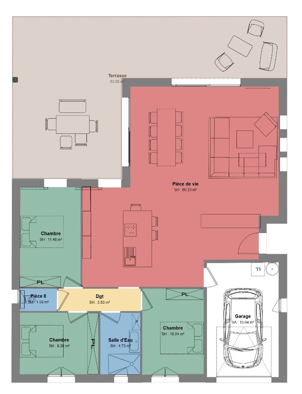vente Maison - 4 pièce(s) - 100 m² Saint-Jean-de-Maruéjols-et-Avéjan (30430)