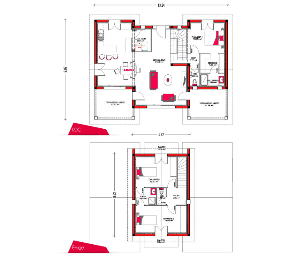 vente Maison - 4 pice(s) - 115 m Biscarrosse (40600)
