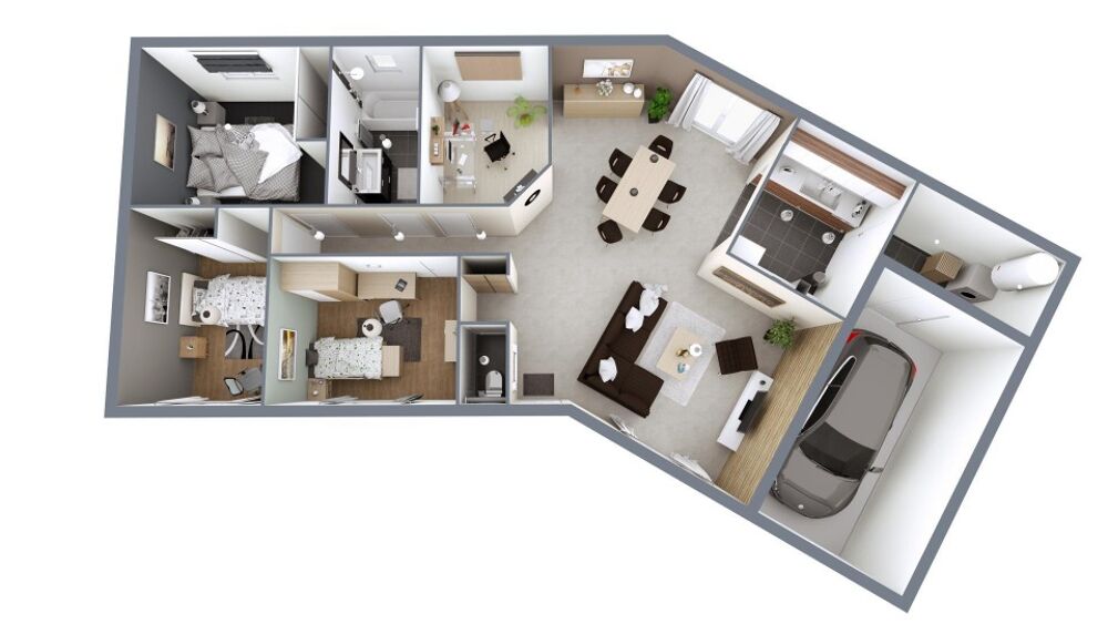 MAISON À CONSTRUIRE DE 100 M² À LANGON, 4 PIÈCES <BR....