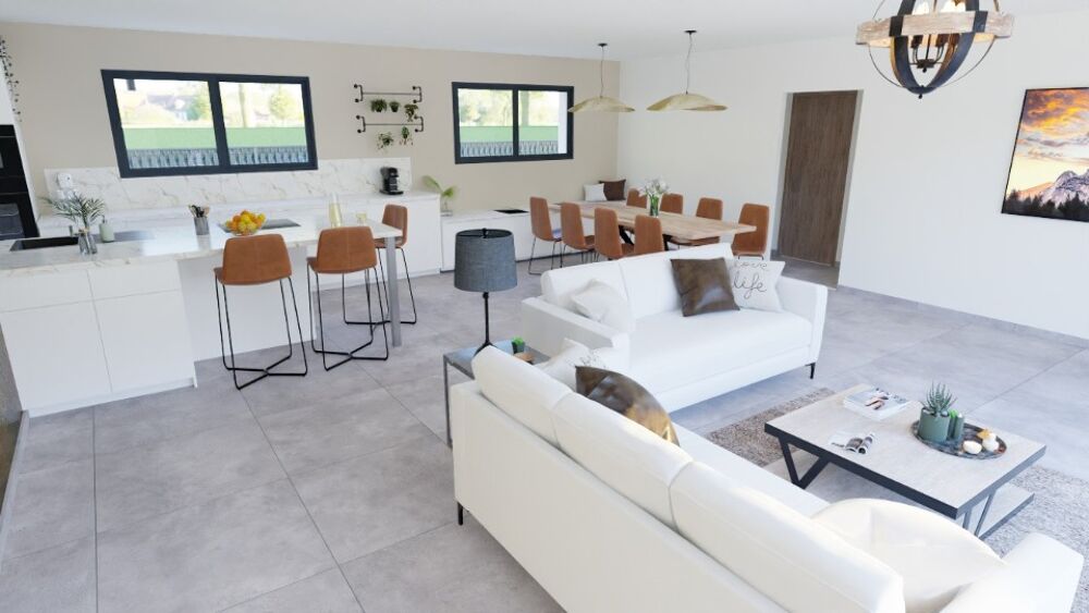 🏡 MAISON DE PLAIN-PIED MODERNE EN L - 129 m²<BR/....