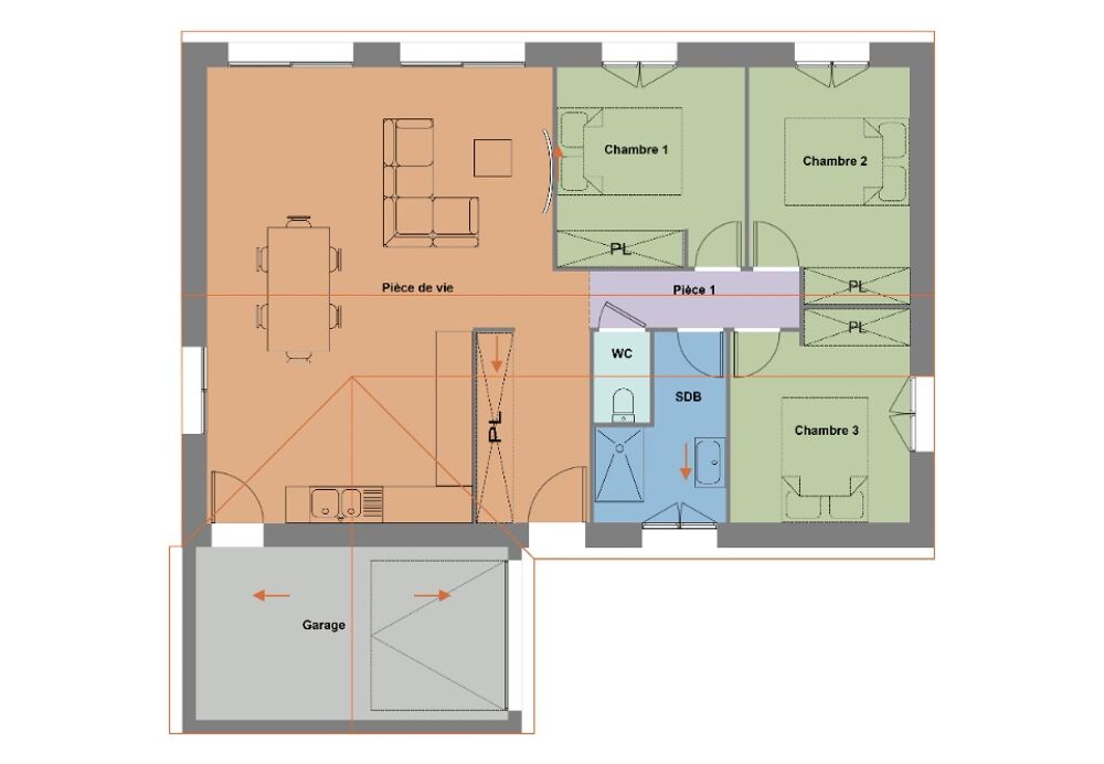 vente Maison - 4 pièce(s) - 73 m² Vertou (44120)