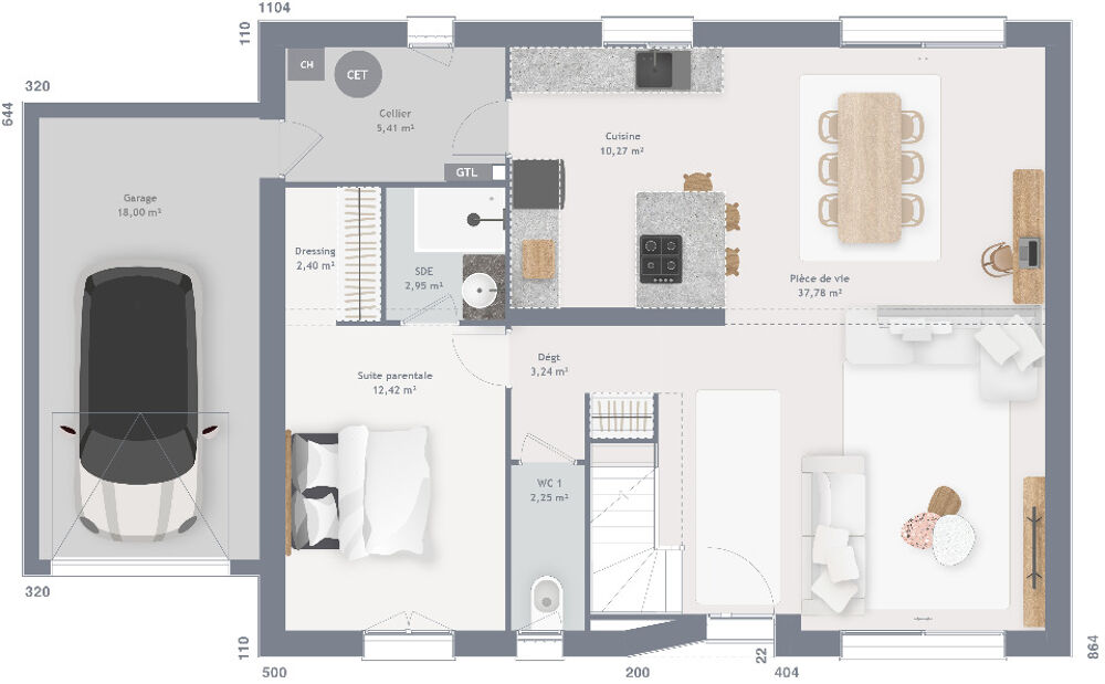 vente Maison - 6 pièce(s) - 115 m² Marles-sur-Canche (62170)