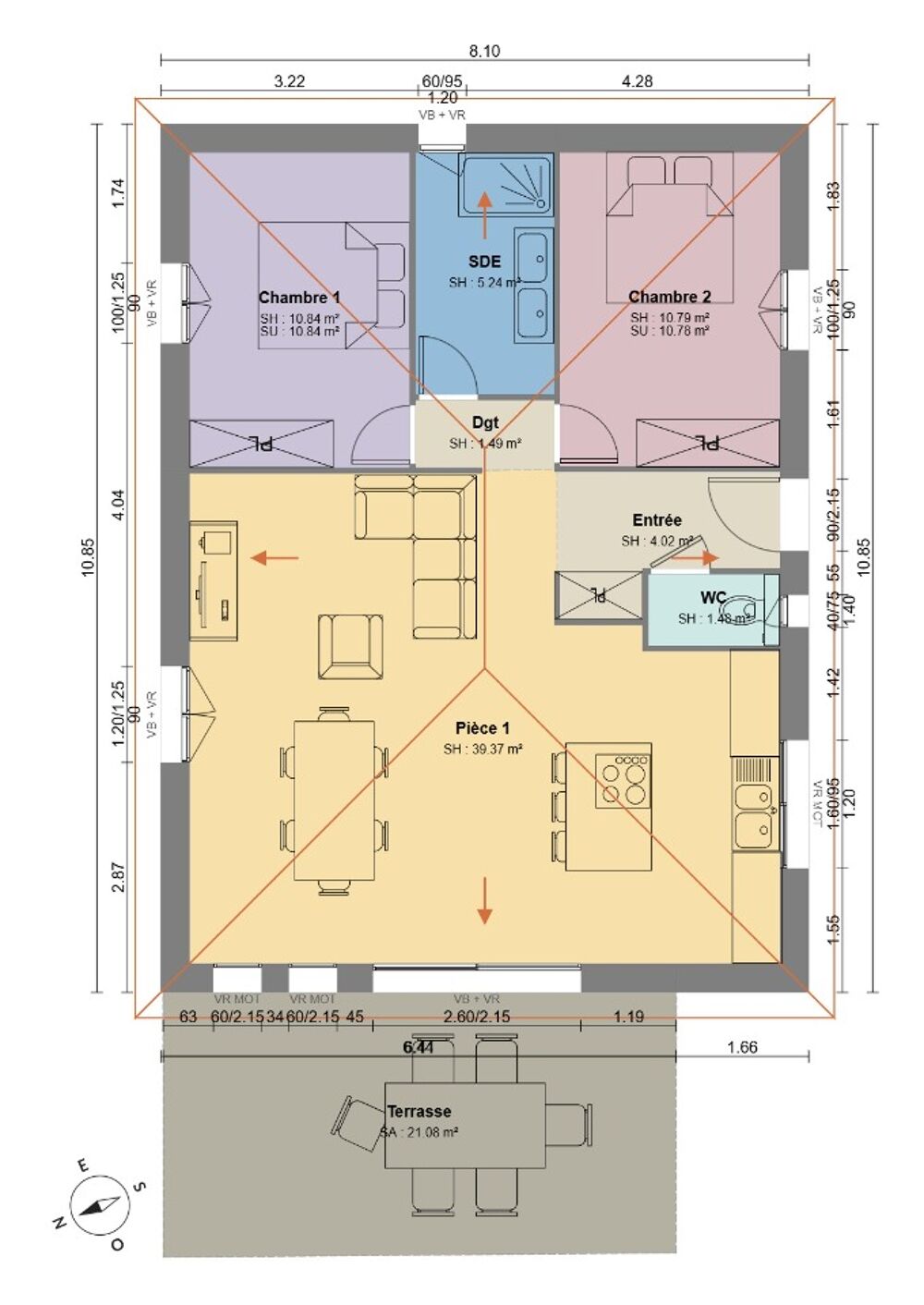 vente Maison - 3 pièce(s) - 70 m² Montfort-sur-Argens (83570)
