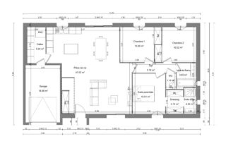  Maison 4 pi�ces 96 m� Marc�-sur-esves