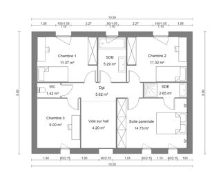  Maison à vendre 3 pièces 130 m²