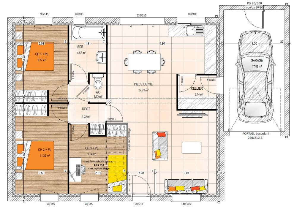 vente Maison - 5 pièce(s) - 79 m² La Pouëze (49370)