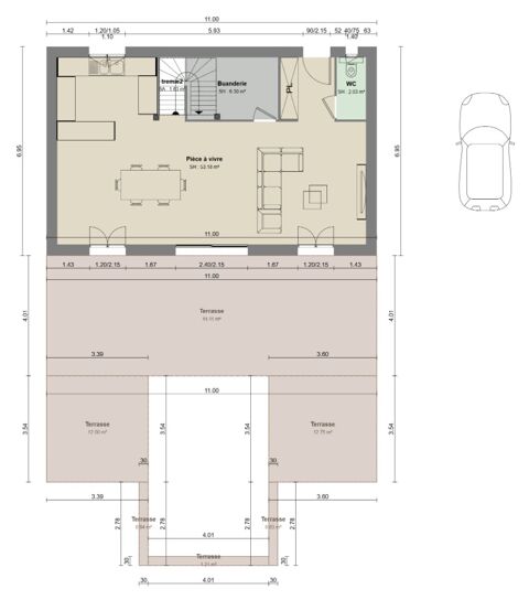   Vente Maison Maison - 4 pièce(s) - 110 m²