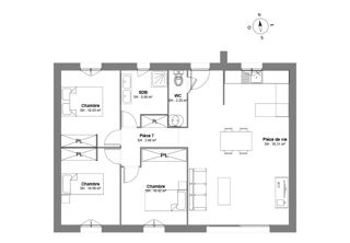  Maison à vendre 3 pièces 77 m²