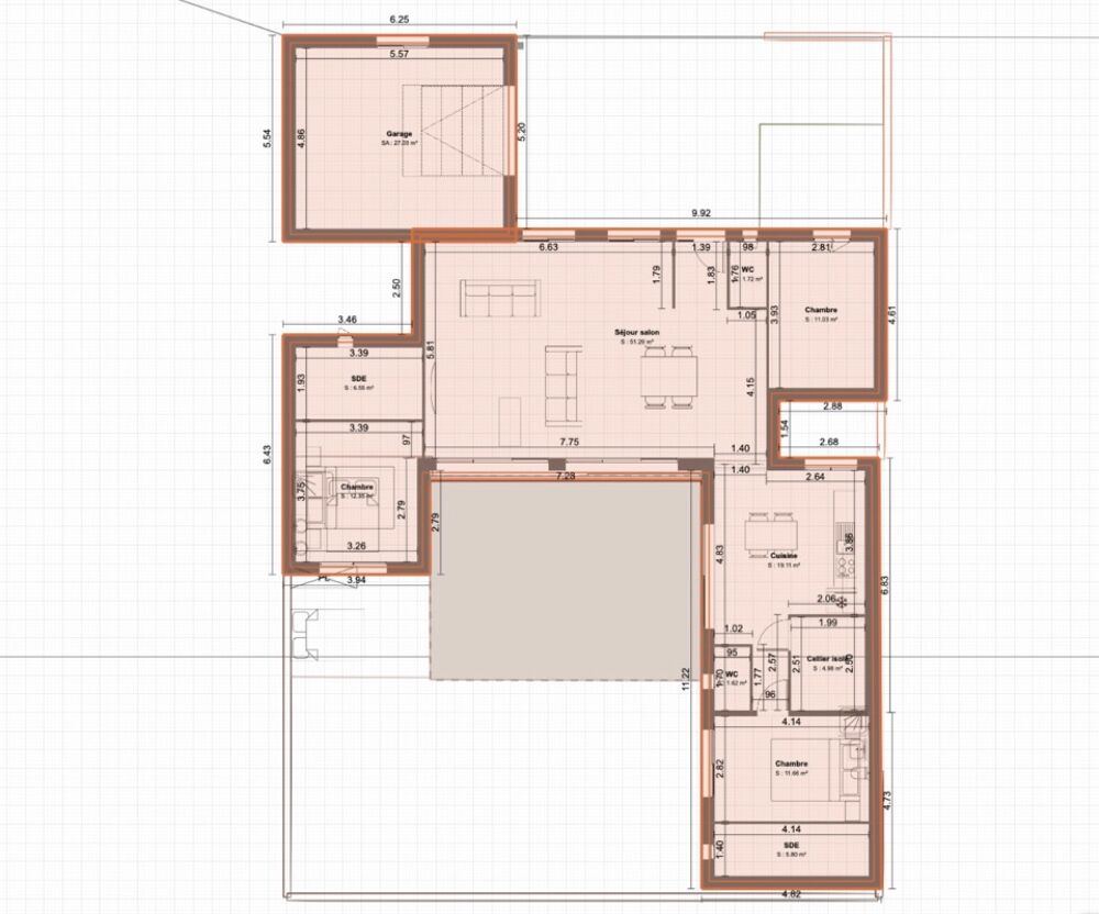 vente Maison - 5 pièce(s) - 145 m² La Rochelle (17000)