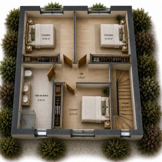 vente Maison - 6 pièce(s) - 170 m² Ballan-Miré (37510)