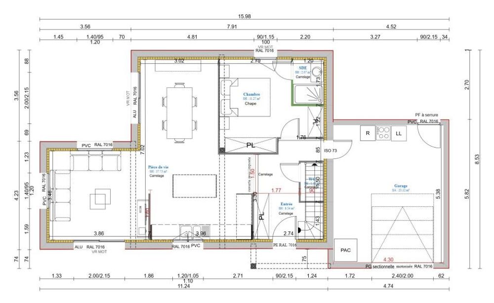 vente Maison - 5 pièce(s) - 106 m² Clarbec (14130)