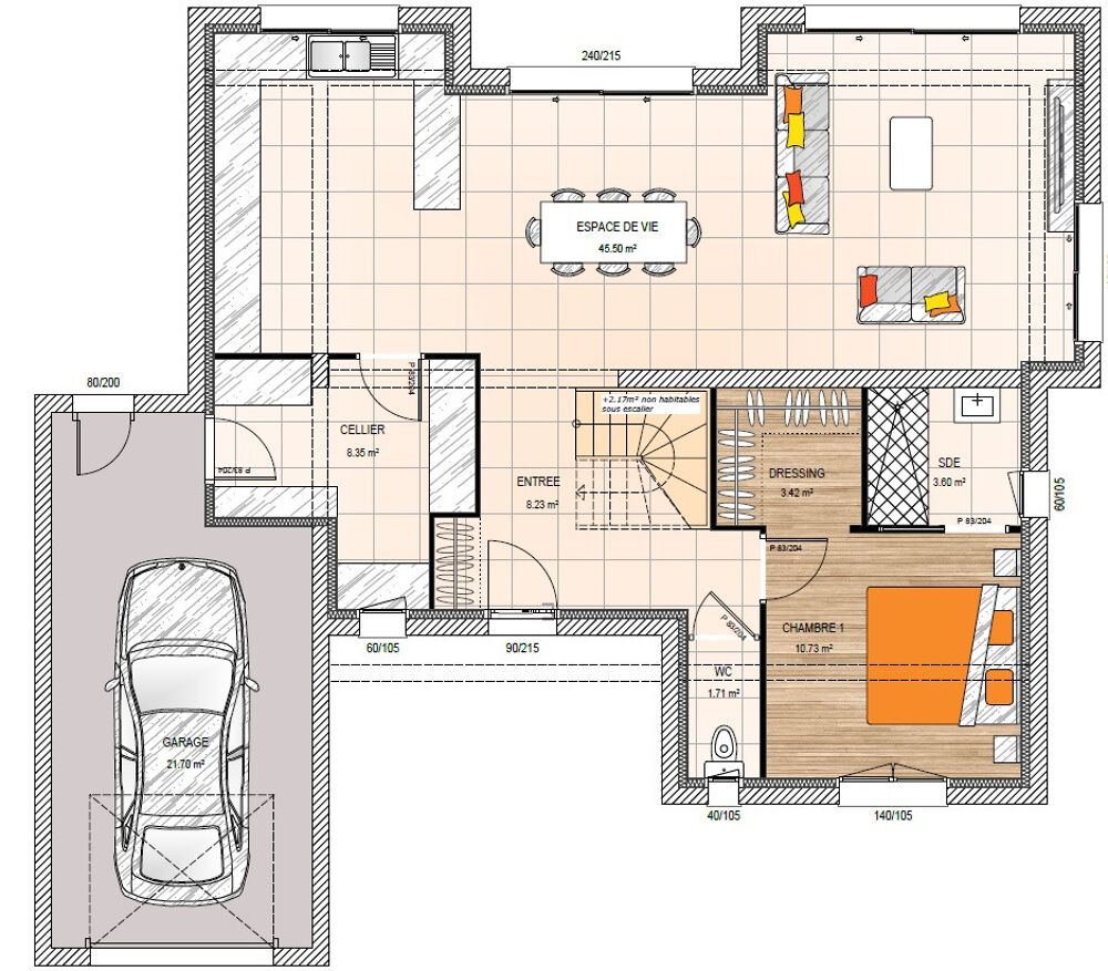 vente Maison - 6 pièce(s) - 141 m² Cholet (49300)