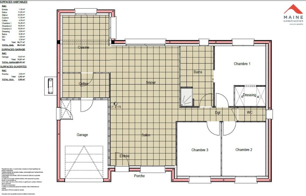 vente Maison - 4 pièce(s) - 96 m² Saint-Jean-d'Assé (72380)