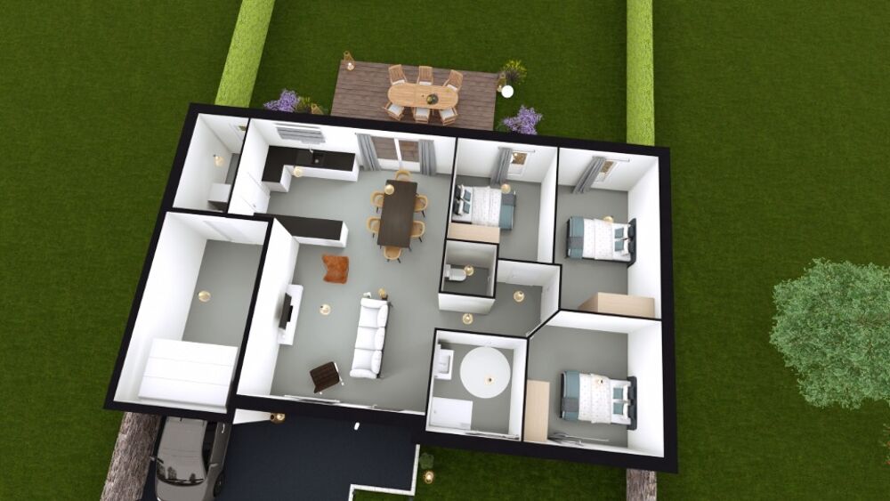 Maison F5 (90 m²) en vente à Druye Gare Druye à 245 ....