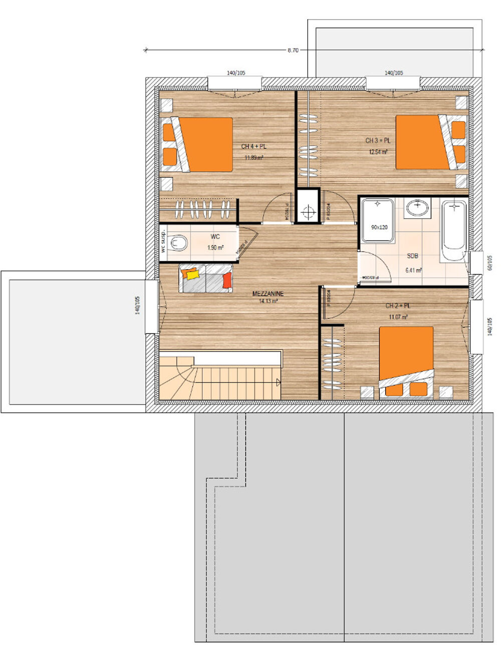 vente Maison - 6 pièce(s) - 147 m² Les Ponts-de-Cé (49130)