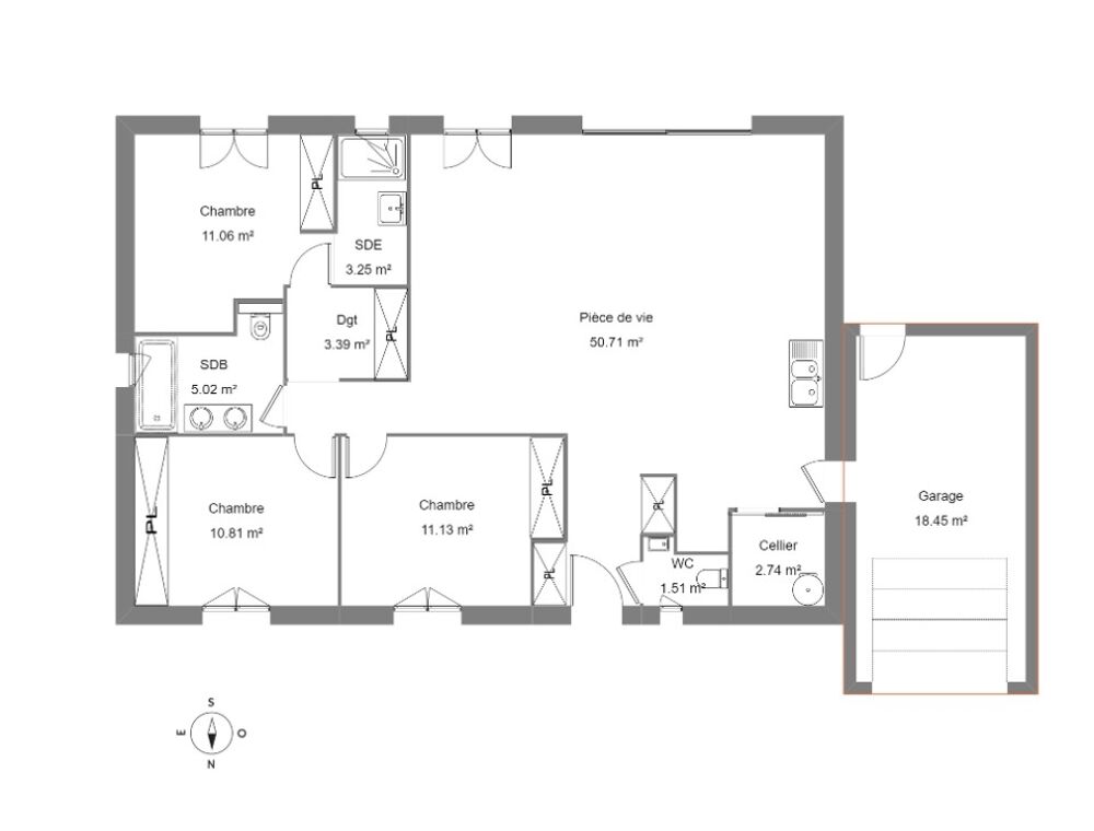 vente Maison - 5 pièce(s) - 100 m² Connaux (30330)