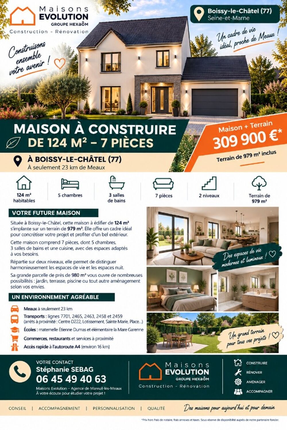 🚀 MAISON NEUVE 124 m² - 5 CHAMBRES - BOISSY̴....