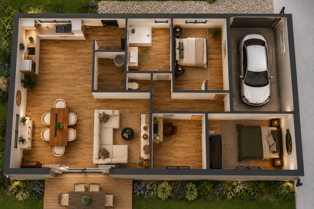 vente Maison - 4 pièce(s) - 95 m² Grillon (84600)