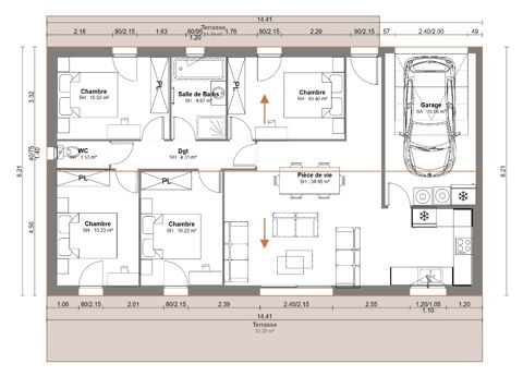   Vente Maison Maison - 4 pi�ce(s) - 86 m�