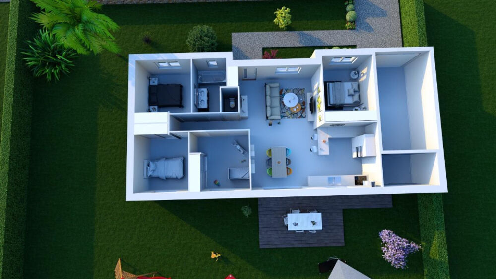 vente Maison - 4 pièce(s) - 90 m² Saint-Jean-d'Assé (72380)