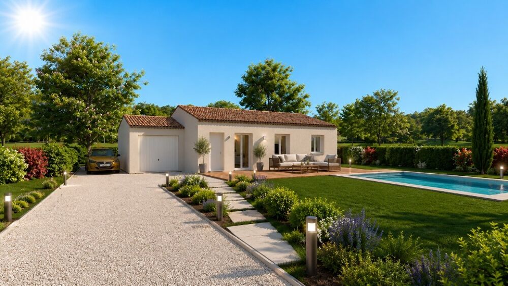Villa neuve à construire à Blauzac 3 pièces. D....