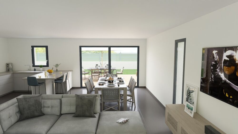 MAISON À CONSTRUIRE DE 93 M² PROCHE DE BOURG-EN-BRESSE<B....