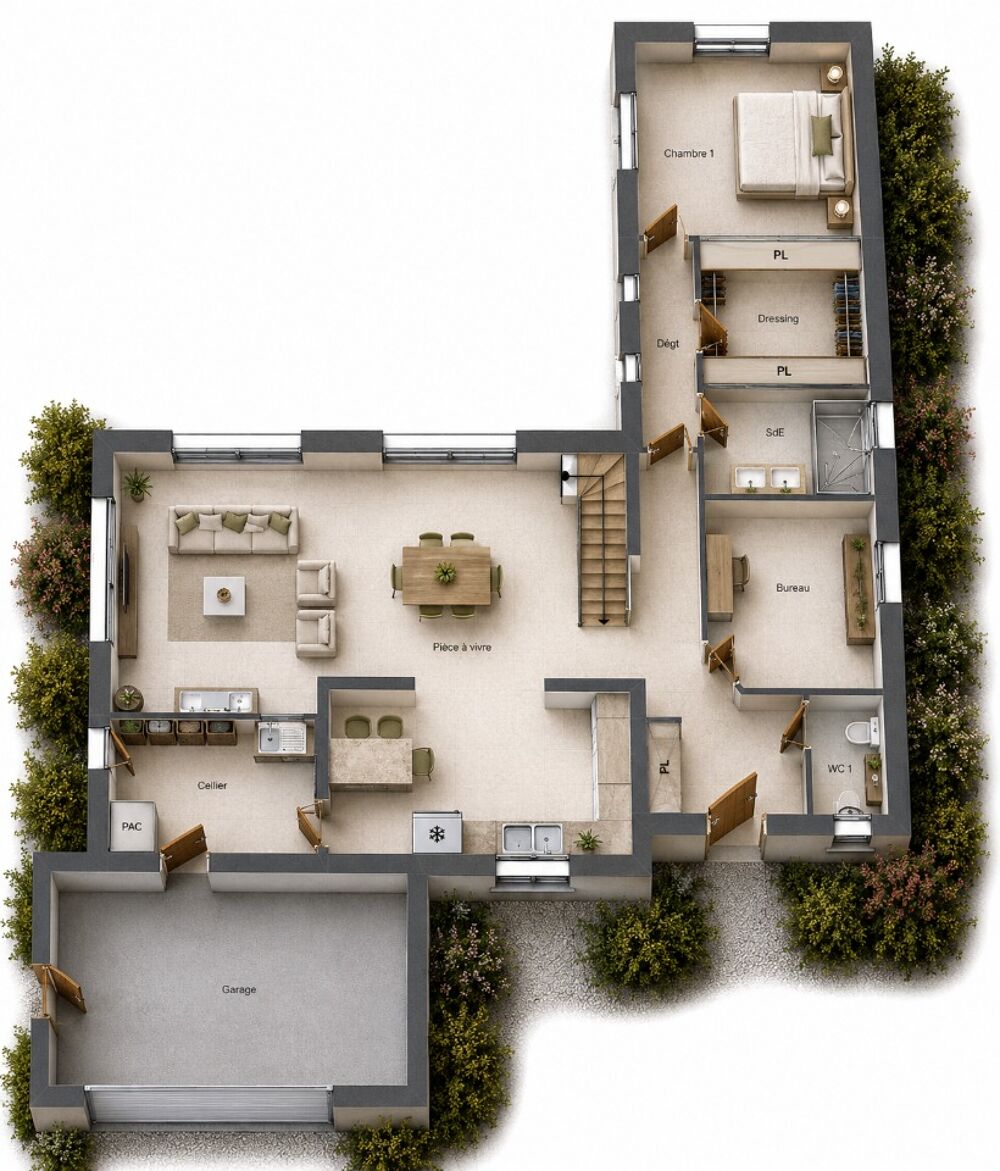 vente Maison - 5 pièce(s) - 140 m² Ballan-Miré (37510)