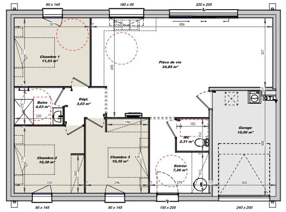 MAISON À CONSTRUIRE DE 83 M² À SAINT-GILLES-CROIX-DE-VIE....