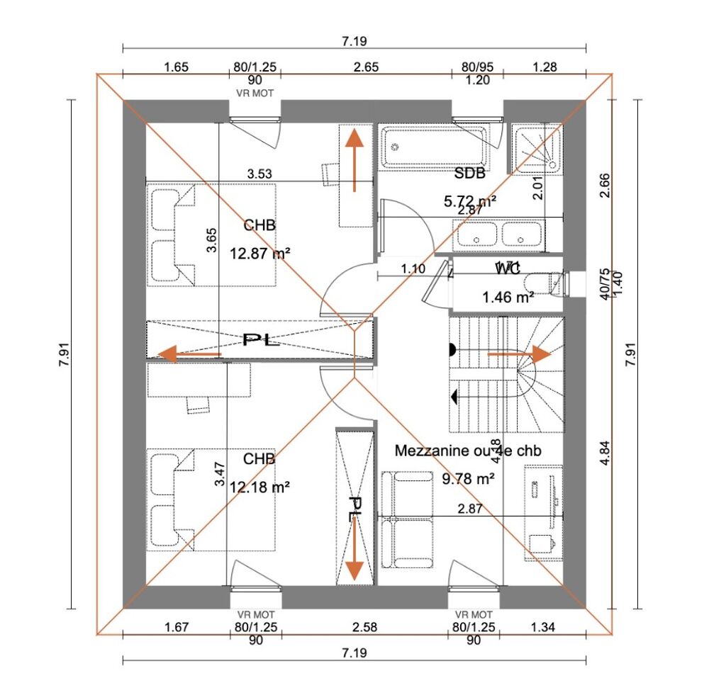 vente Maison - 4 pièce(s) - 105 m² Viriat (01440)