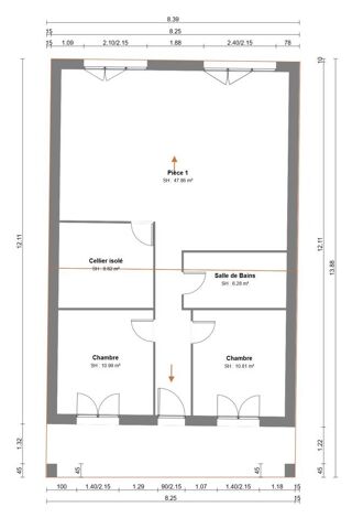  Maison � vendre 4 pi�ces 65 m�